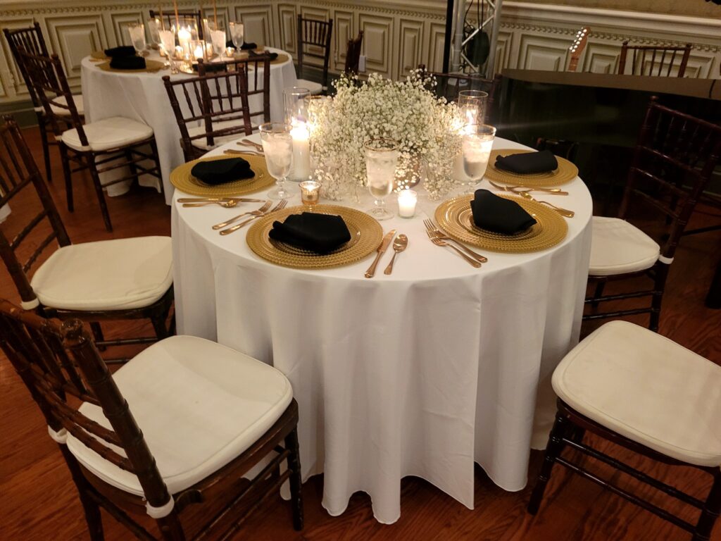wedding reception table