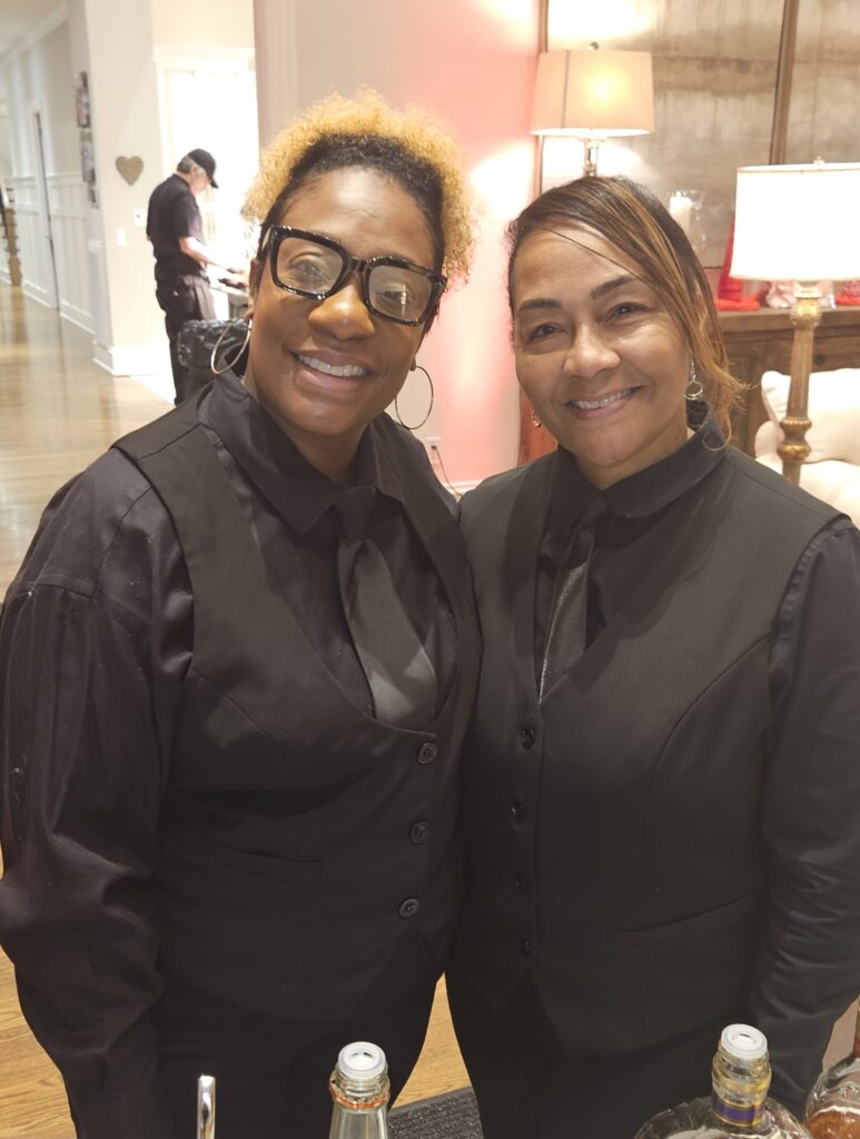 two event staff members