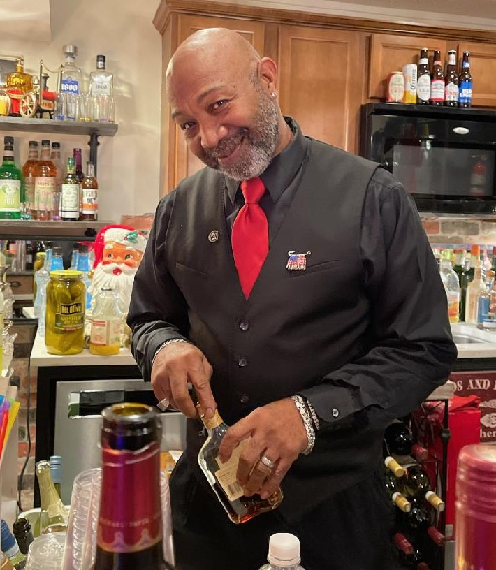 bartender making a drink