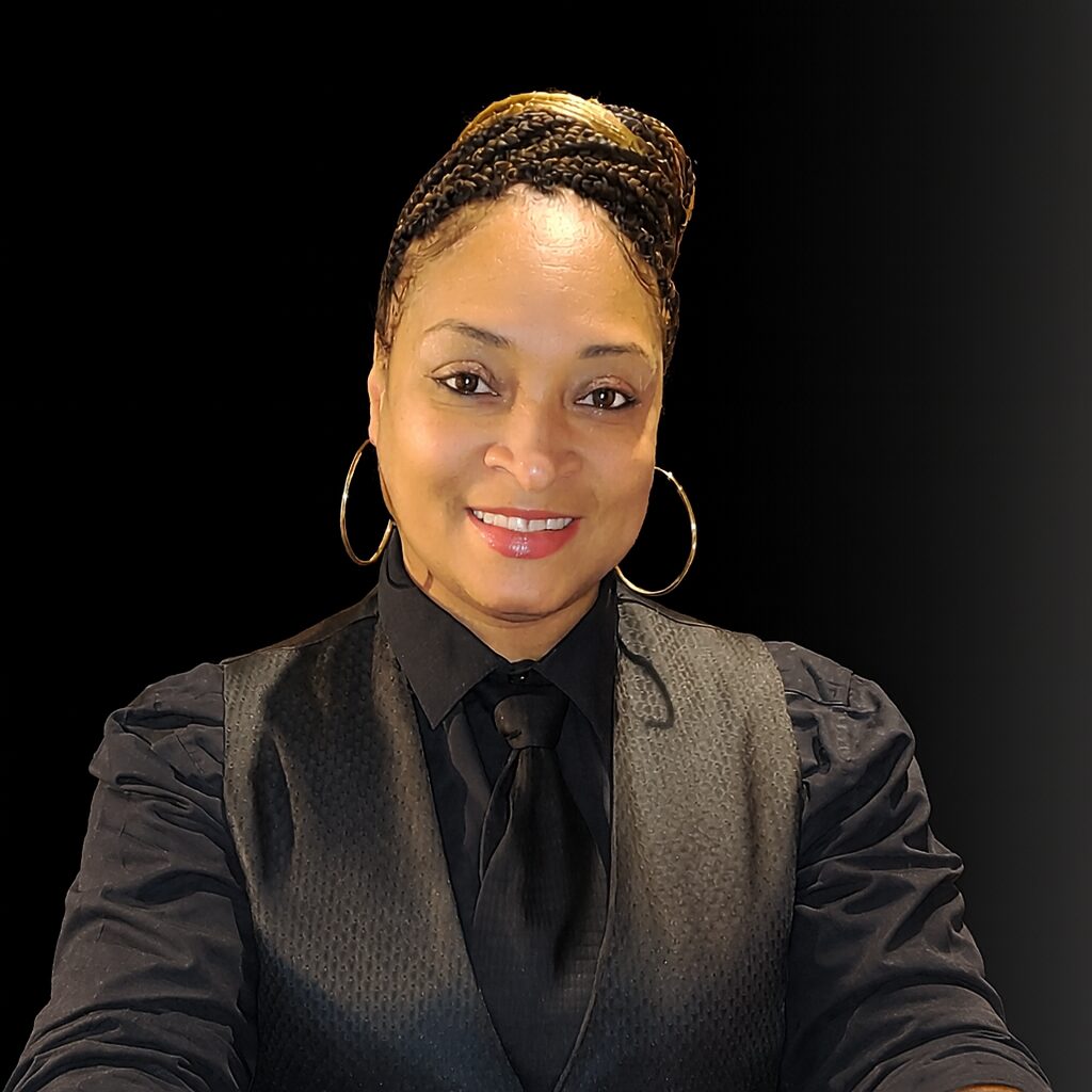 Professional female event staffer